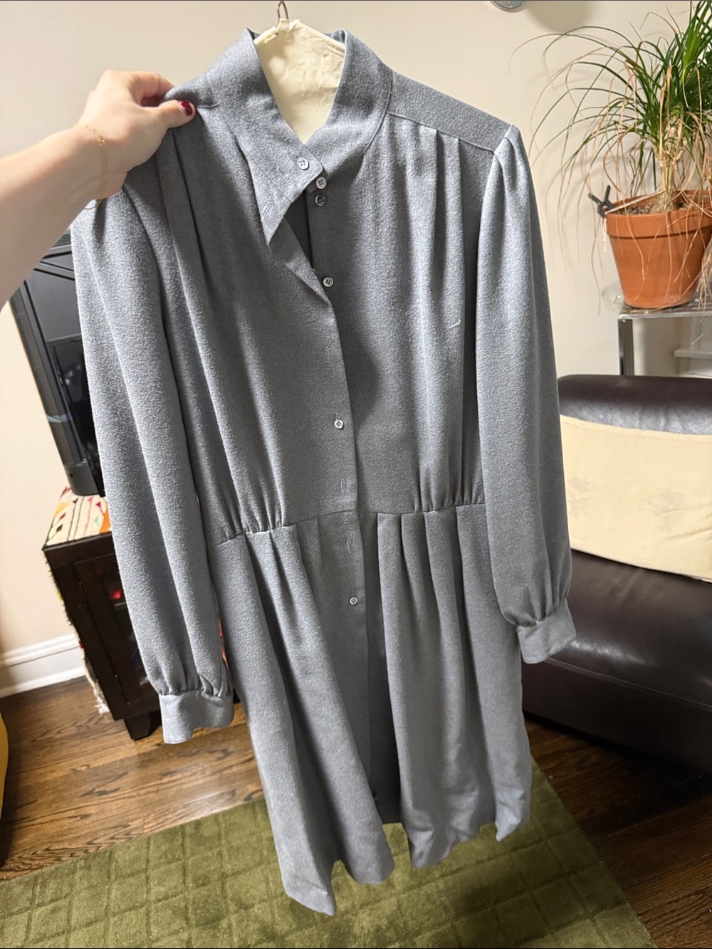 Tailored Vintage 100% wool dress sz 10